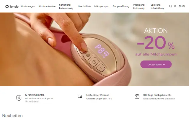 Wersja językowa strony Lionelo, którą przygotowaliśmy
